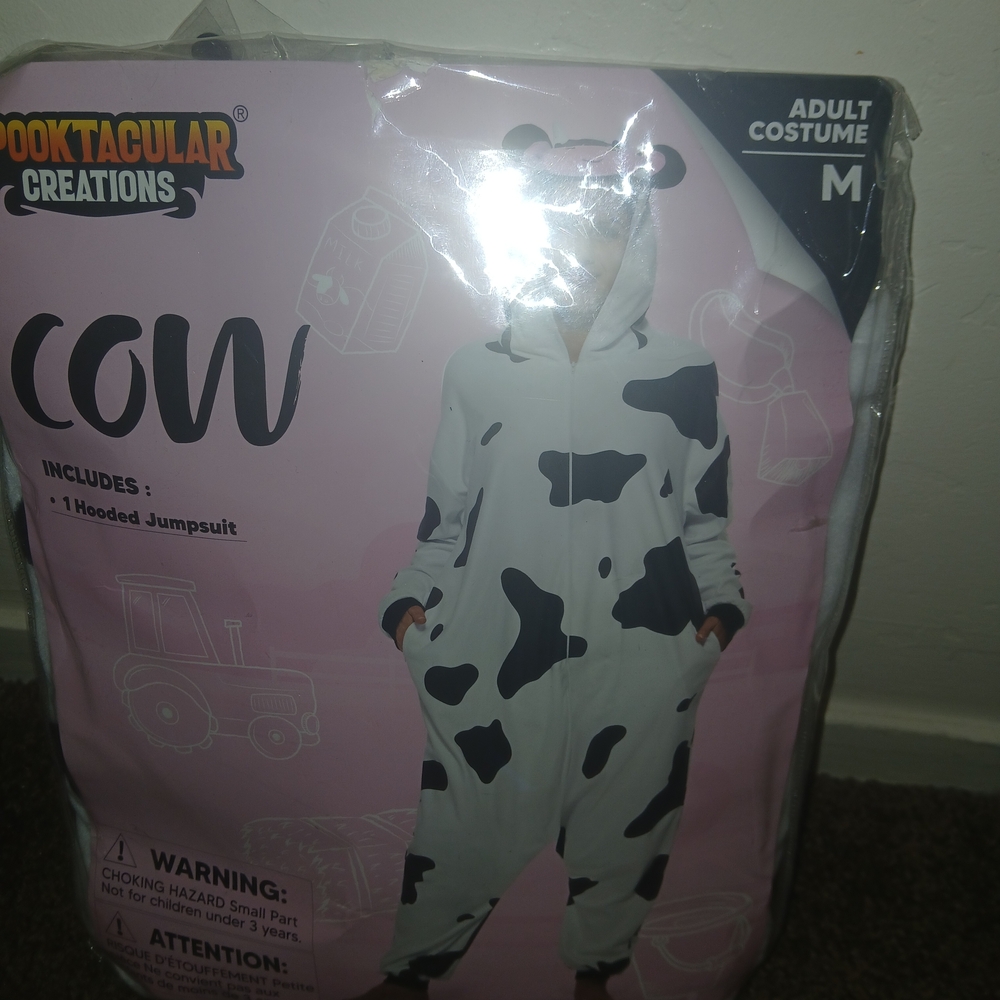 Cow Print Adult Costume Onesie